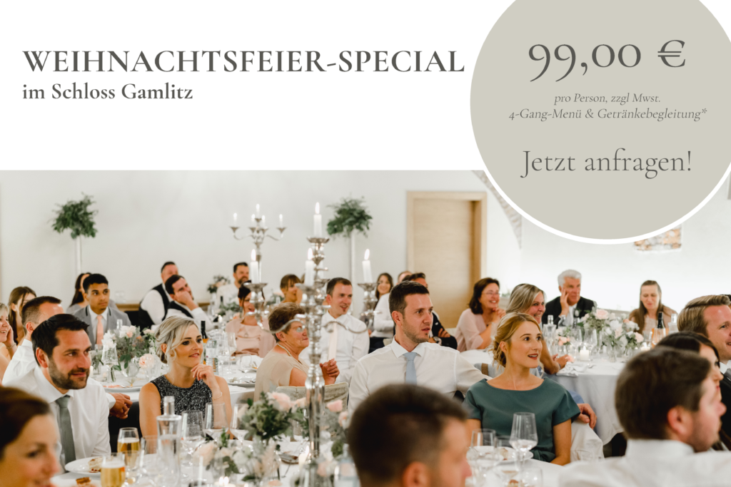 Weihnachtsfeier Special im Schloss Gamlitz